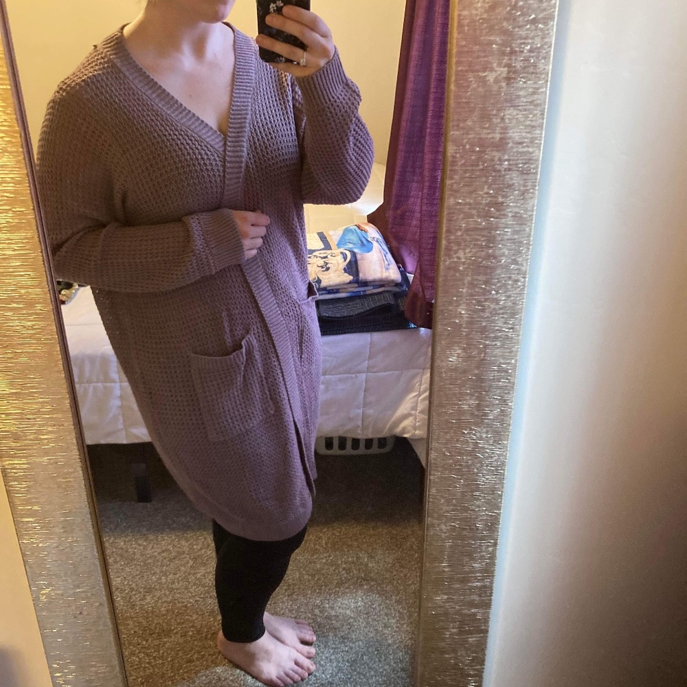 Purple Cardigan